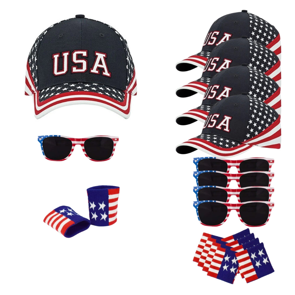 All American Sports Pack For 4 People Set of 12