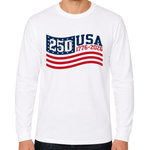 Load image into Gallery viewer, Stars &amp; Stripes America 250 Long Sleeve T-Shirt | The Flag Shirt

