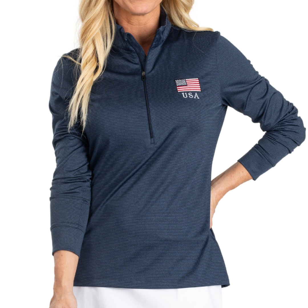 Women's Triumph 1/4 Zip Performance Golf Shirt