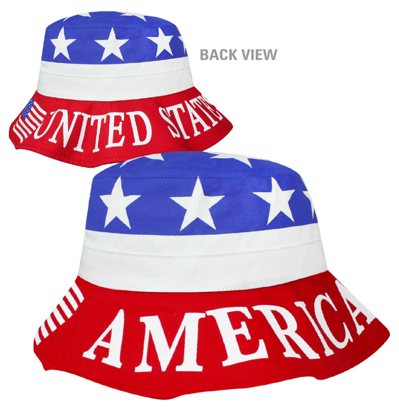 Stars & Stripes USA Bucket Hat display picture 1