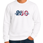 Load image into Gallery viewer, Dual Scroll America 250 Crewneck Sweatshirt | The Flag Shirt
