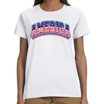 Load image into Gallery viewer, Women&#39;s America Stars and Stripes T-Shirt
