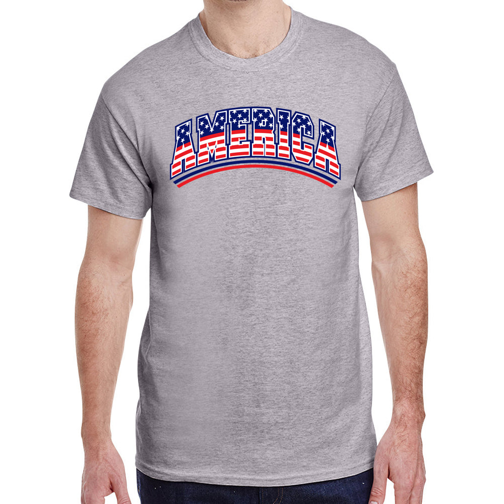Men's America Stars and Stripes Graphic T-Shirt