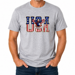 Load image into Gallery viewer, USA Eagle Heritage Men’s Patriotic T-Shirt | The Flag Shirt
