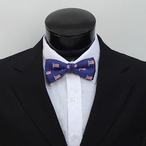 Navy American Flag Bow Tie