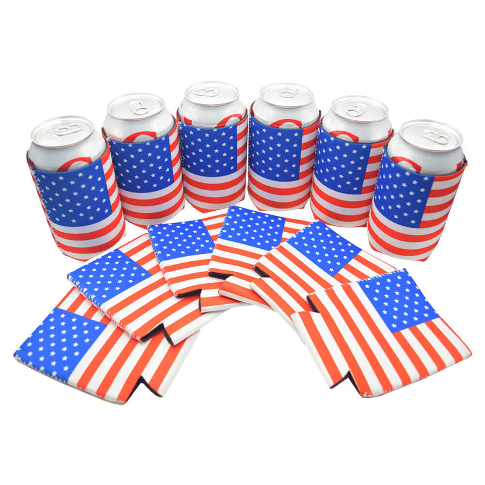 USA Can Koozie 12 Pack Party Bundle