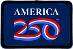 Load image into Gallery viewer, 250th Anniversary Iron-On Rectangle Patches
