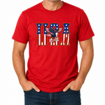 Load image into Gallery viewer, USA Eagle Heritage Men’s Patriotic T-Shirt | The Flag Shirt
