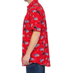 Load image into Gallery viewer, Men's American Fireworks Flag Button-Down Short Sleeve Shirt

