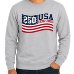 Load image into Gallery viewer, Stars &amp; Stripes America 250 Crewneck Sweatshirt | The Flag Shirt
