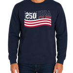 Load image into Gallery viewer, Stars &amp; Stripes America 250 Crewneck Sweatshirt | The Flag Shirt
