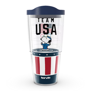 Tervis 24 oz Made in USA Snoopy Team USA