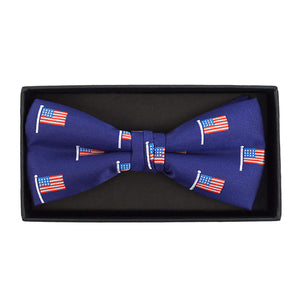 Navy American Flag Bow Tie
