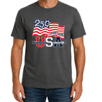 Load image into Gallery viewer, Waving Flag America 250 Made in USA Shirt | The Flag Shirt
