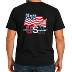 Load image into Gallery viewer, America 250 Waving Flag Men’s Patriotic Made in USA T-Shirt | The Flag Shirt
