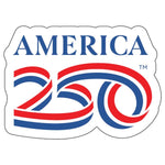 Load image into Gallery viewer, 250th Anniversary White Sticker | America 250 Commemorative Sticker 1776–2026
