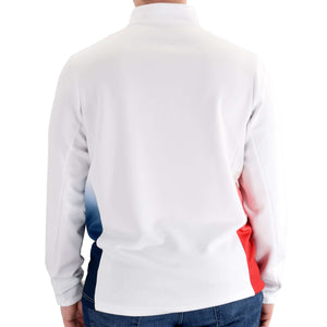AKWA mens liberty pullover white - the flag shirt