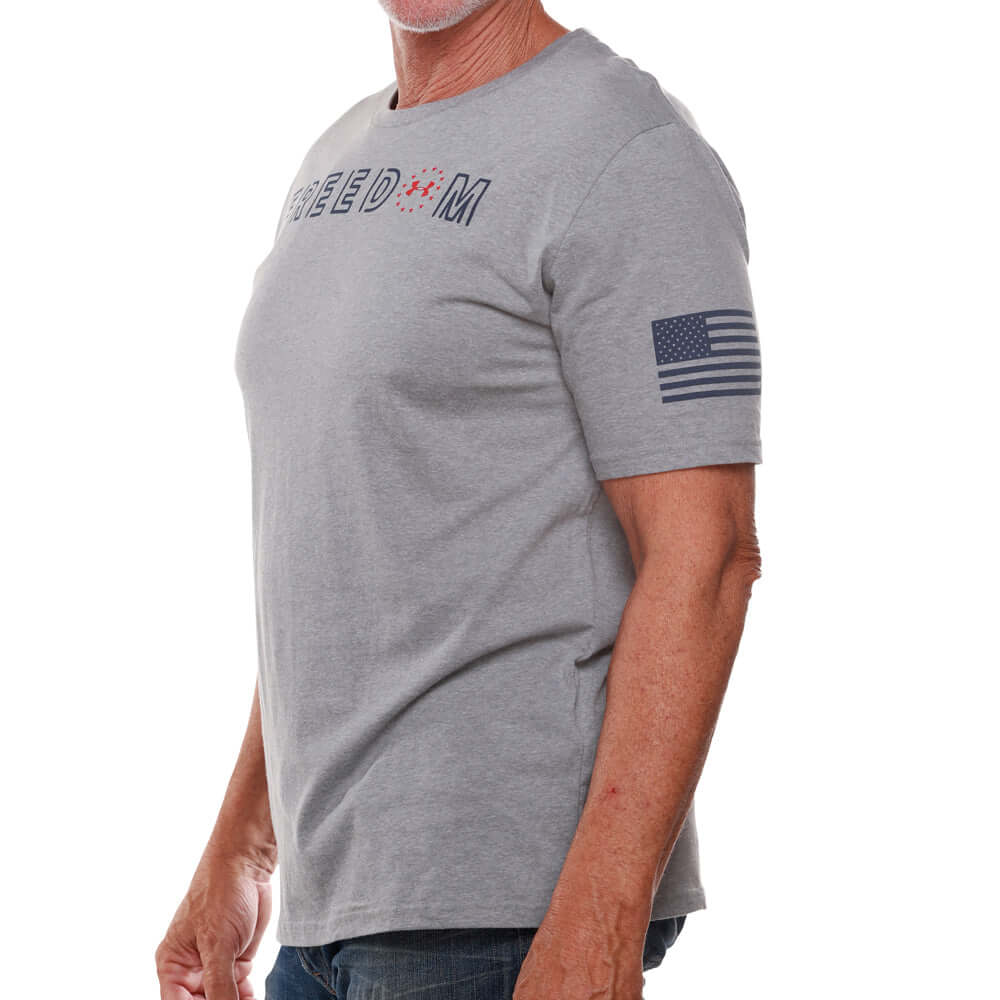 Under Armour Freedom Flag Bold Grey T-Shirt