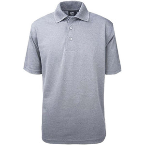 Men's Made in USA Tech Polo Shirt color_grey_heather - the flag shirts