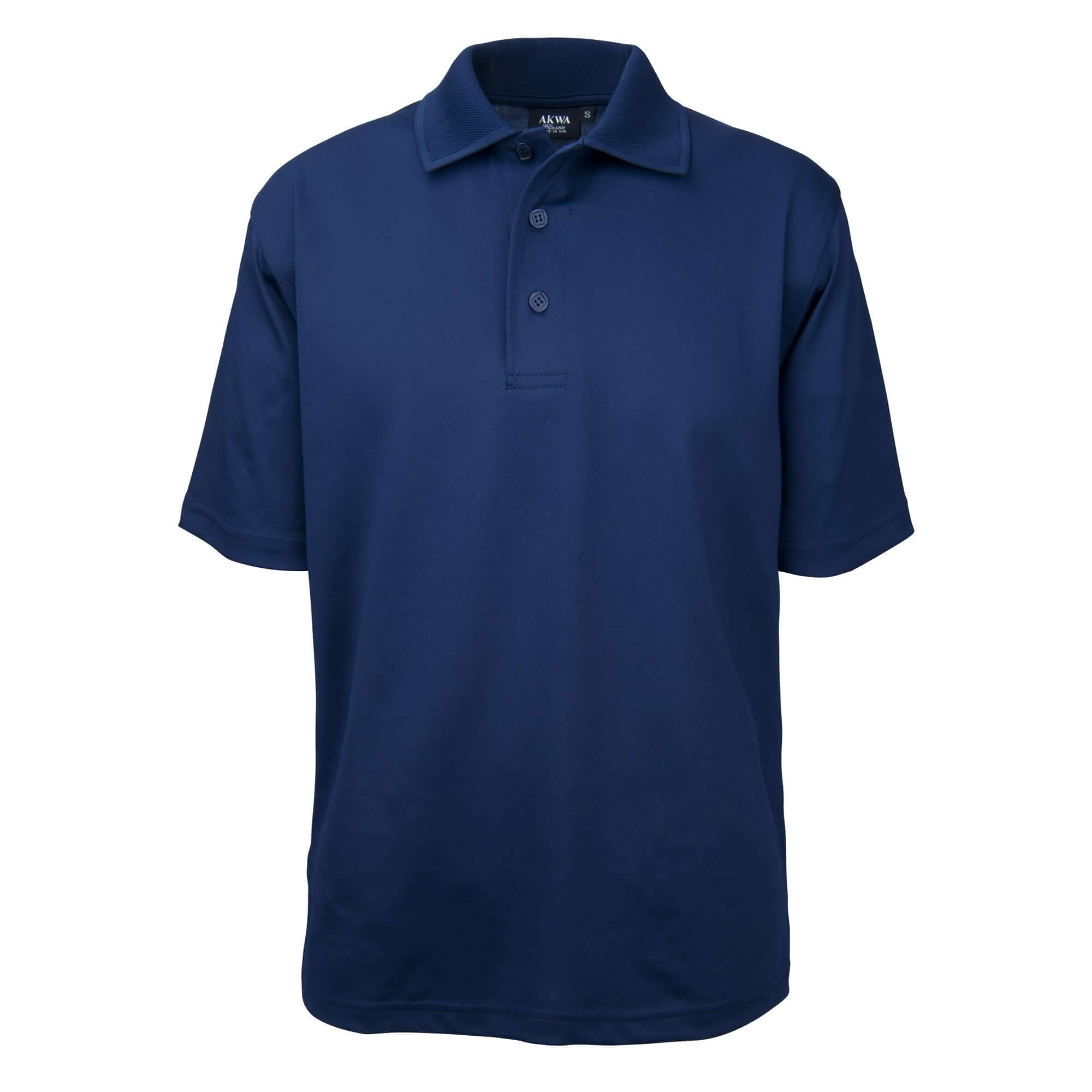 Men's Made in USA Tech Polo Shirt color_navy - the flag shirt