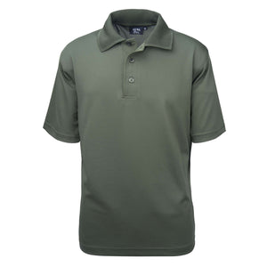 Men's Made in USA Tech Polo Shirt color_olive - the flag shirt