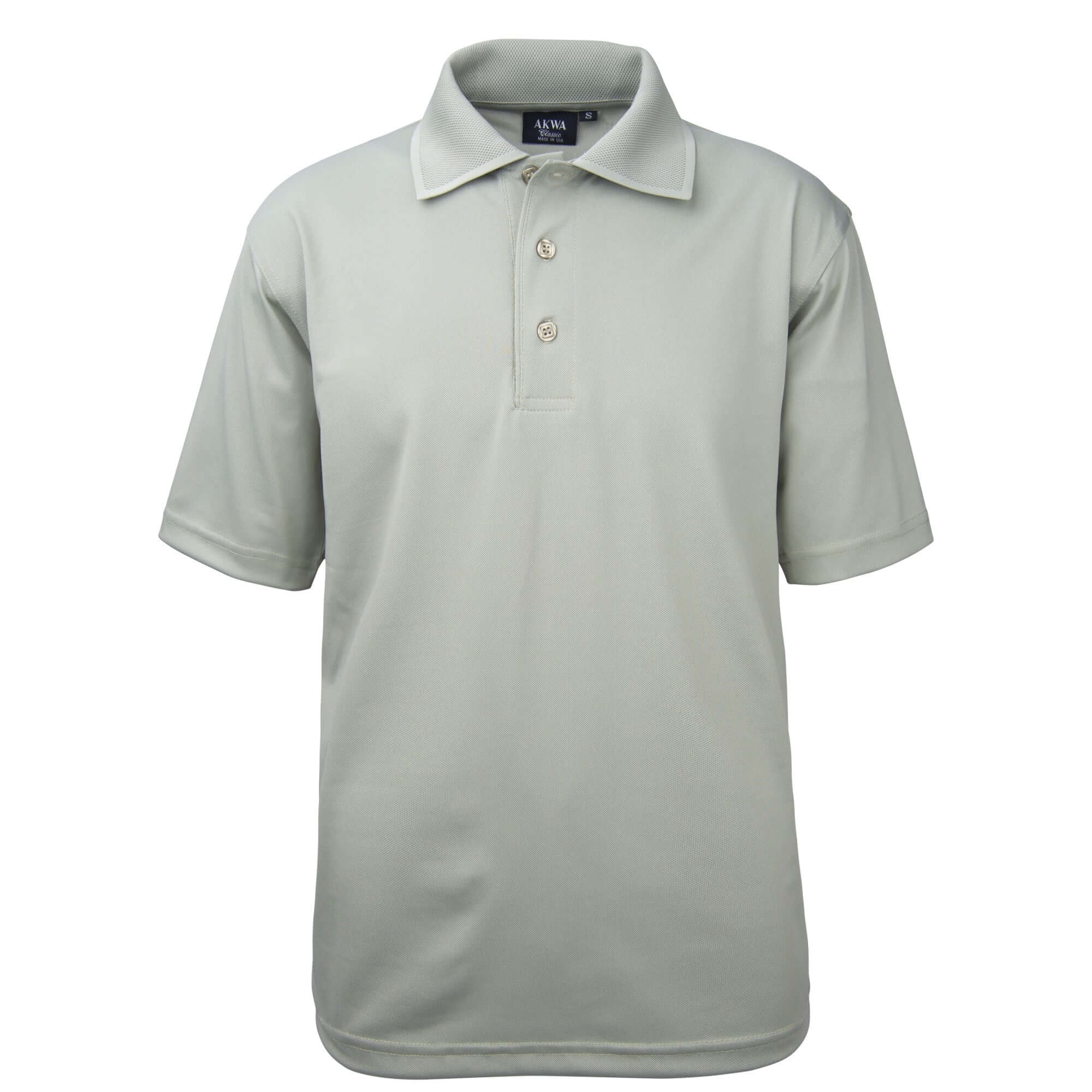 Men's Made in USA Tech Polo Shirt color_sage - the flag shirt