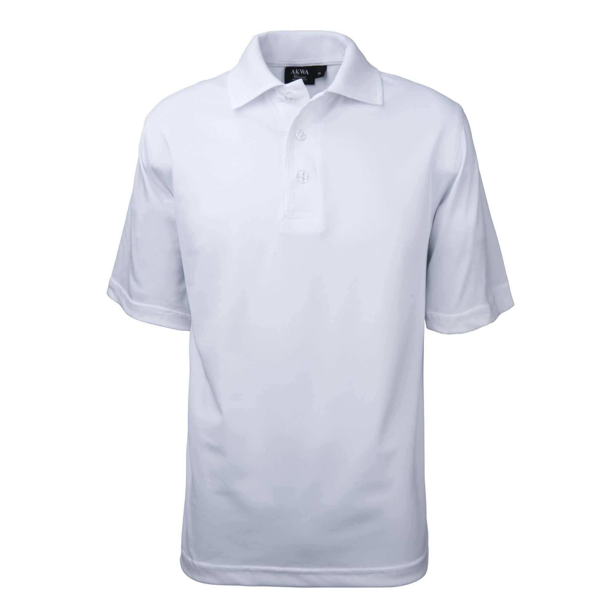 Men's Made in USA Tech Polo Shirt color_white - the flag shirt