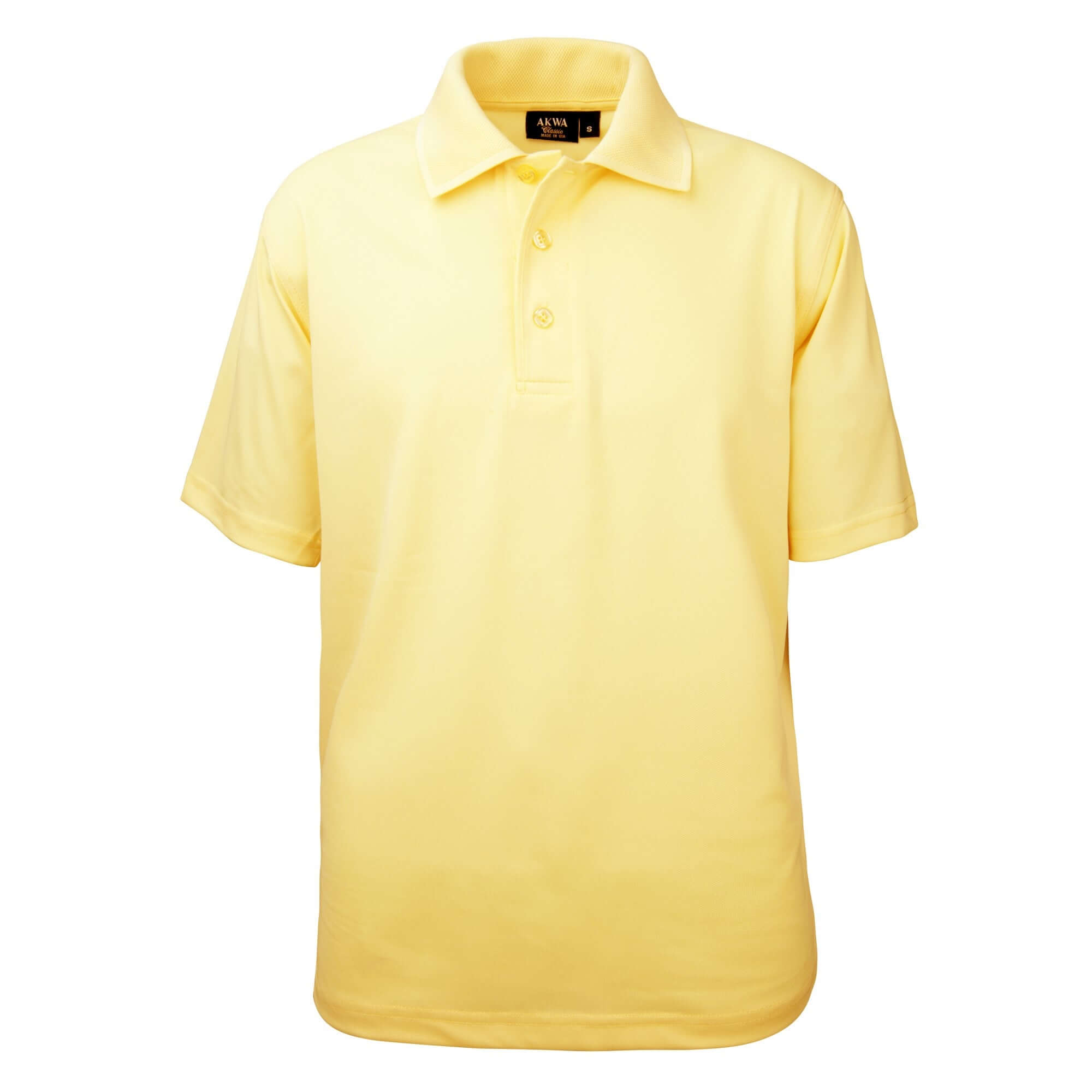 Men's Made in USA Tech Polo Shirt color_yellow - the flag shirts