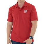 Load image into Gallery viewer, Mens Patriotic Classic Polo Shirt Red - The Flag Shirt
