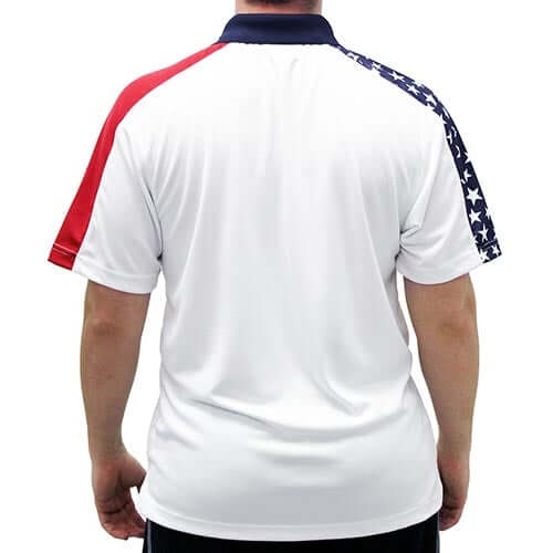 Mens pocket Patriotic Polo Shirt - The Flag Shirt