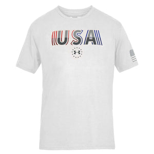 Under Armour Freedom USA Undefeated White - the flag shirt