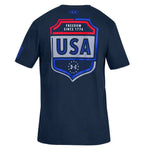 Load image into Gallery viewer, Under Armour USA Emblem T-Shirt Navy
