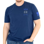 Load image into Gallery viewer, Under Armour USA Emblem t-shirt navy - the flag shirt

