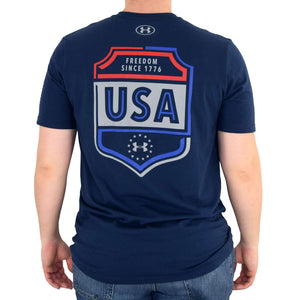 Under Armour USA Emblem t-shirt navy - the flag shirt