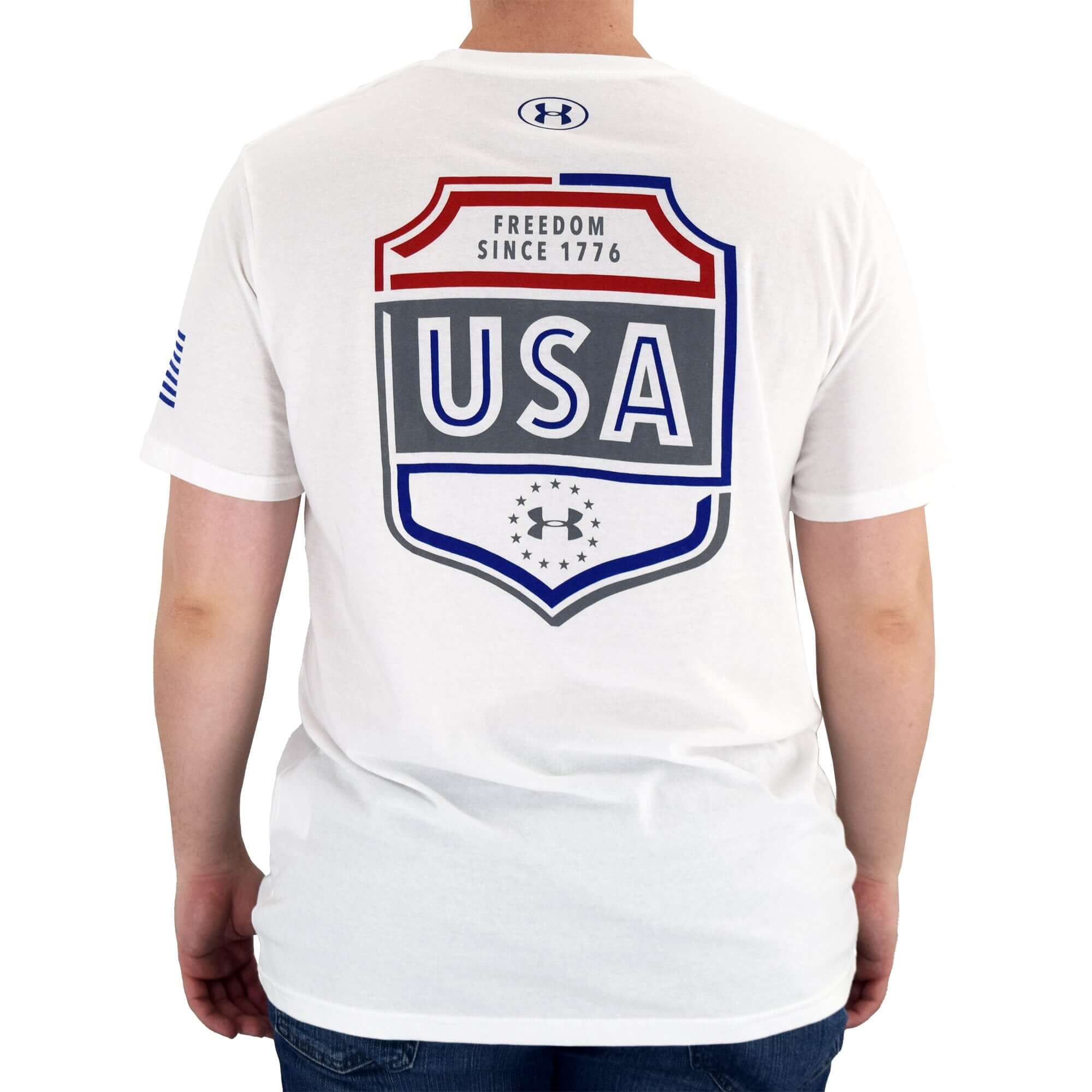 Logo Under Armour White Brand Product, american football t shirt