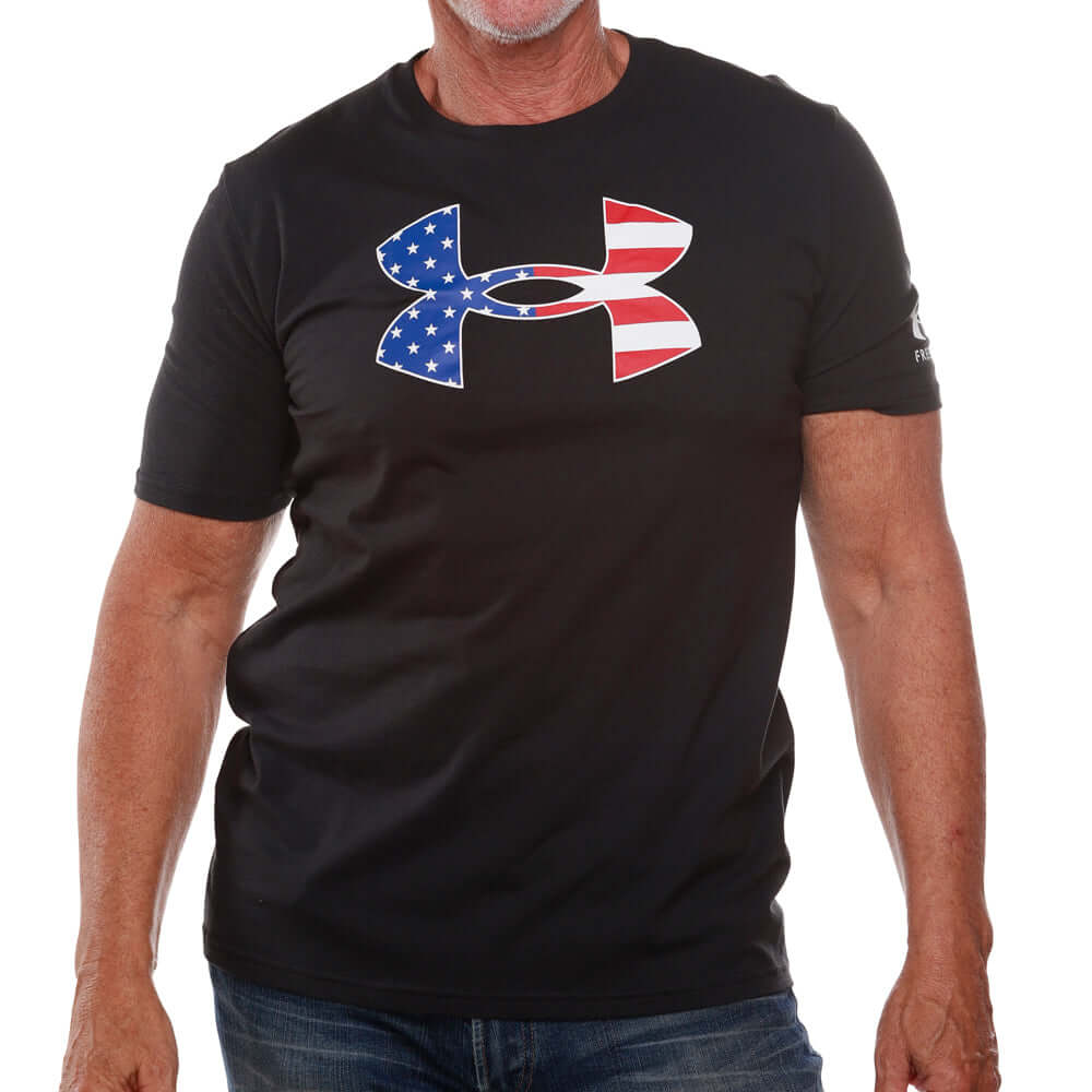 Under Armour Freedom Flag Long Sleeve T-Shirt (Navy)