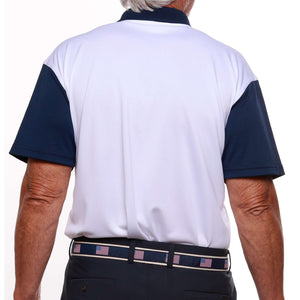 Men's Made in USA Flag Performance Golf Shirt