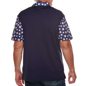 Men's Made in USA Stars and Stripes Tech Polo Shirt