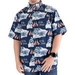 Load image into Gallery viewer, Men&#39;s Woven Button-Up Bell &amp; Rushmore Shirt - the flag shirt
