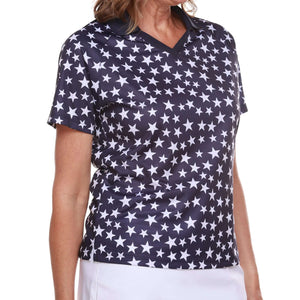 Women's Made in USA Stars Tech Polo Shirt