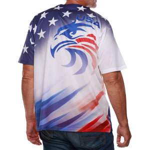 Men's Patriotic Eagle USA Quick Dry T-Shirt