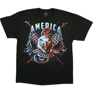 America Home of the Brave Mens T-Shirt - The Flag Shirt