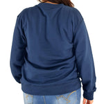 Load image into Gallery viewer, Women&#39;s Embossed USA Crewneck Fleece Sweatshirt
