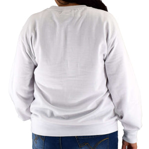 womens usa crewneck fleece sweatshirt - the flag shirt