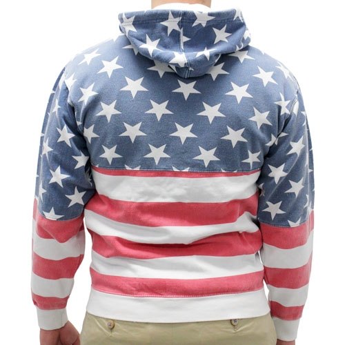 Mens Patriotic Stars Hoodie Sweater - The Flag Shirt
