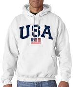 Load image into Gallery viewer, USA American Flag Hooded Sweatshirt
