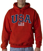 Load image into Gallery viewer, USA American Flag Hooded Sweatshirt
