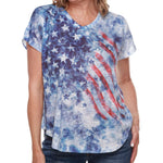 Load image into Gallery viewer, Women&#39;s Made in USA V-Neck Stars and Stripes
