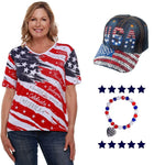 Load image into Gallery viewer, Women&#39;s Celebrate T-Shirt, Cap, and Bracelet Bundle
