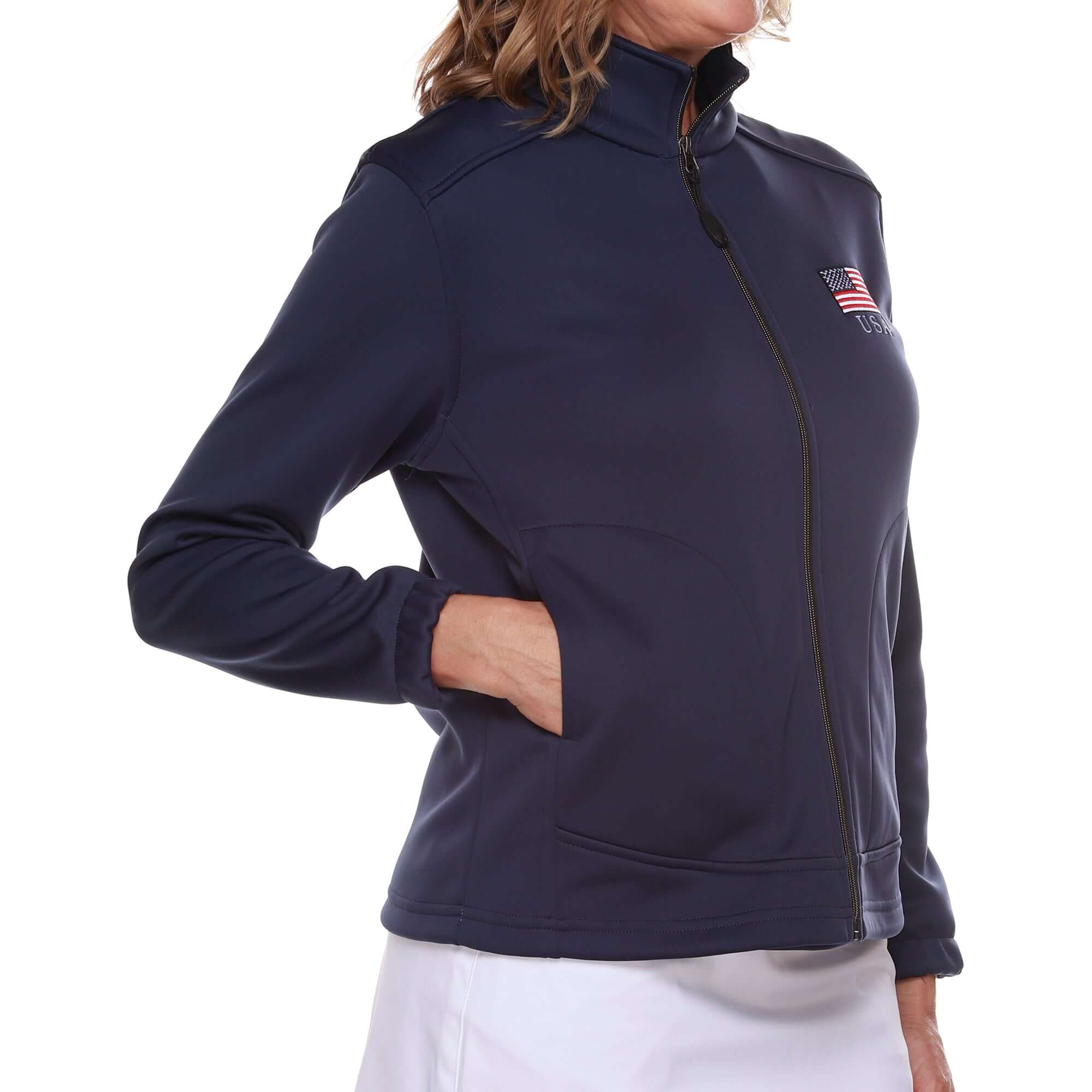 Women's Patriotic Made in USA Softshell Jacket